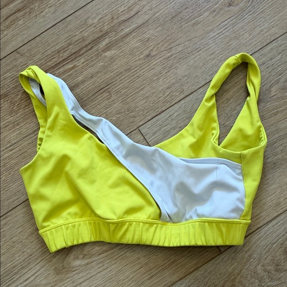 Five Dancewear Other - Vibrant Yellow and White Bikini Top